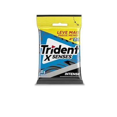 Pack Goma de Mascar Menta Forte Trident Xfresh Pacote 32g 4 Unidades