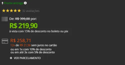 Imagem na descrição da promoção