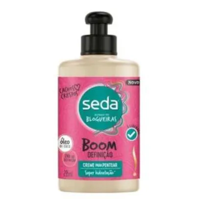 4 unidades | Creme para Pentear Seda Boom Definição 295ml R$3,49