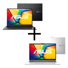 Notebook ASUS Vivobook 16X K3605ZF-N1422 Indie Black + Notebook ASUS Vivobook Go 15 E1504GA-NJ438 Cool Silver