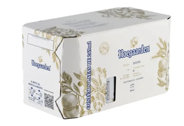 Cerveja Hoegaarden 269ml Lata 8 Unidades