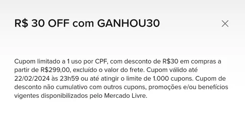 Imagem na descrição da promoção