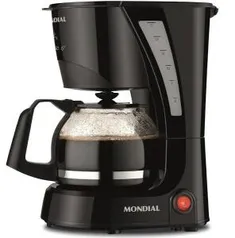 Cafeteira Elétrica Mondial Pratic NC-25 17 Xícaras – Preta | R$66