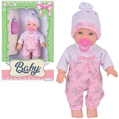 Boneca Vinil Baby Com Acessórios Miketa Brinquedos