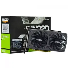 Placa de Vídeo Inno3D NVIDIA GeForce GTX 1650 Twin X2 OC V2, 4GB, GDDR6, 128Bit, N16502-04D6X-1720VA30 