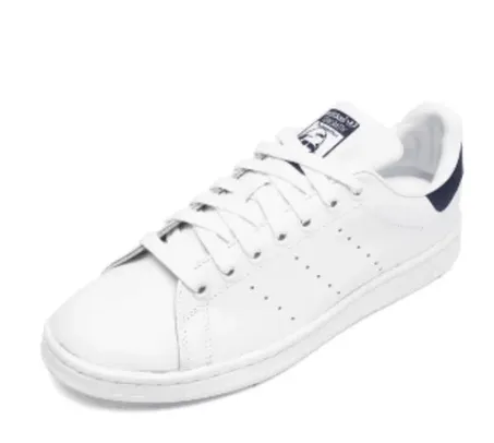 Tênis Couro adidas Originals Stan Smith Branco/Azul Marinho