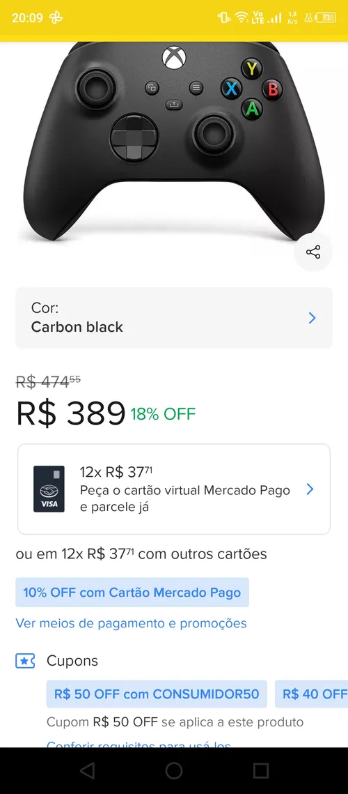 Imagem na descrição da promoção