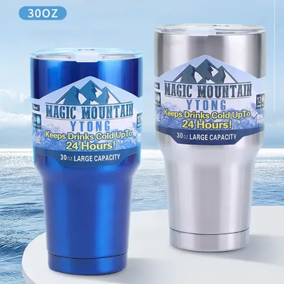 [Contas Novas/Taxas já Inclusas] Copo Térmico Magic Mountain - 900ML - com Tampa