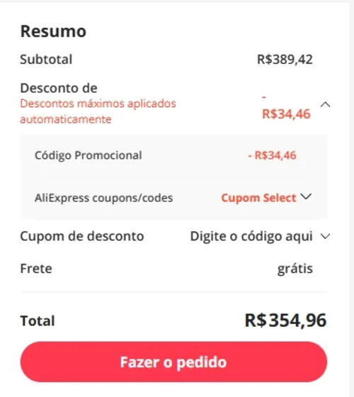 Imagem na descrição da promoção