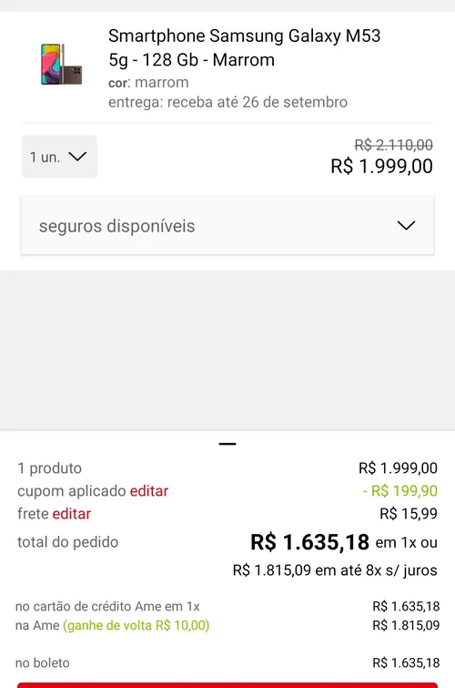 Imagem na descrição da promoção