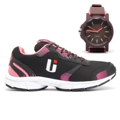 Tênis Feminino Ultraleve Treino Academia Conforto + Relógio - Ousy Shoes R$110