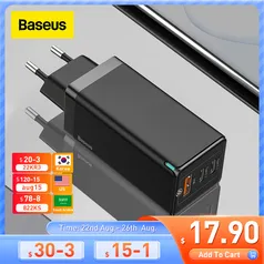 Carregador Baseus GaN3 Pro EU Black