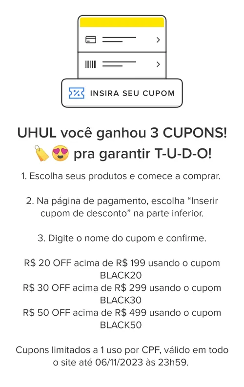 Imagem na descrição da promoção