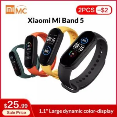Pulseira Smart Xiaomi Mi Band 5 - R$140