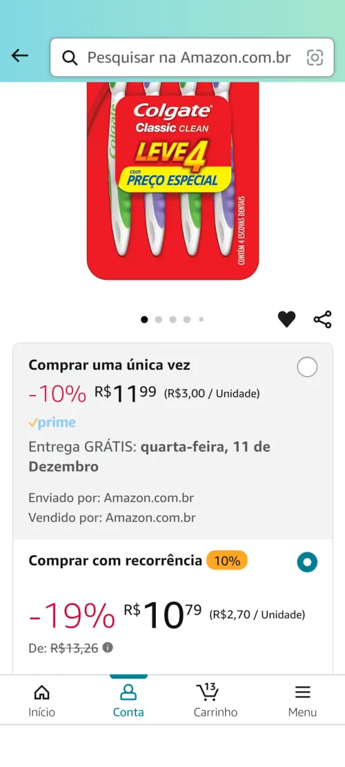 Imagem na descrição da promoção