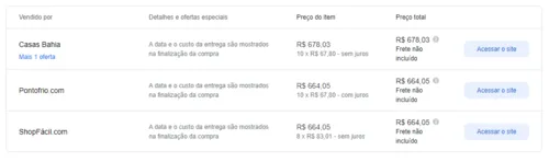 Imagem na descrição da promoção