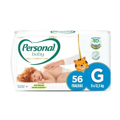 Personal Fralda Baby Premium Protection G Com 56 Unidades