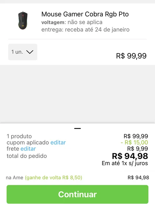 Imagem na descrição da promoção