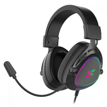 Headset Gamer SuperFrame Sound, Surround 7.1, Drivers de 50mm, RGB, USB, Black, SF-HS-SD7CR3B