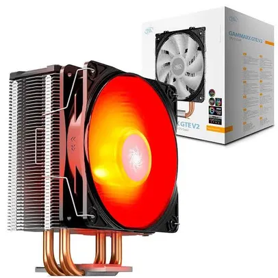 Saindo por R$ 135: [APP+ primeira compra] Cooler para Processador DeepCool GAMMAXX GTE V2 RGB 120mm PWM | R$135 | Pelando