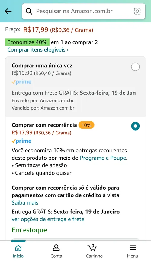 Imagem na descrição da promoção