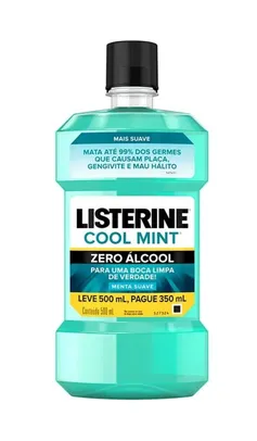 [5,82 cada] [Recorrência] 10 Listerine Cool Mint Zero 500ML | R$5