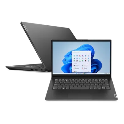 Notebook Lenovo V14 i7-1165G7 8GB 512GB ssd nvidia Geforce MX350 W11 Pro 14 fhd 82NM000RBR Preto