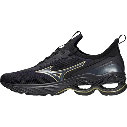 Tênis de Corrida Masculino Mizuno Wave Invictus 4 Preto