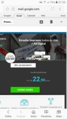 Estadão impresso todos os dias + All Digital - R$23 para São Paulo