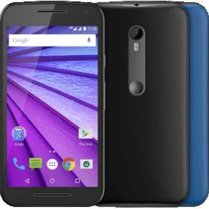[ShopTime] Motorola Moto G 3ª Geração Colors Dual Chip Desbloqueado Android 5.1 Tela HD 5" 16GB 4G Câmera 13MP Processador Quad Core 1.4GHz - Preto