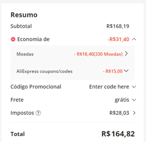 Imagem na descrição da promoção