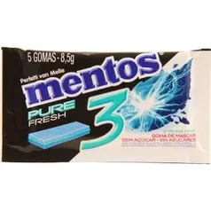 [Retirar na Loja] Mentos Pure Fresh 3 Strong Mint 5 Unidades - Perfetti R$ 0,99