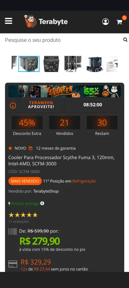 Imagem na descrição da promoção