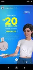 [APP] R$20 OFF para compras acima de R$100