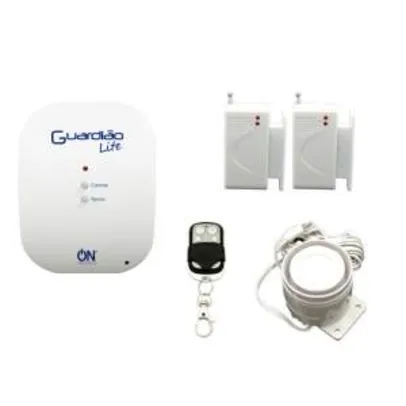 [Walmart] Kit Alarme Residencial Sem Fio ON Eletrônicos Guardião Lite KGL01 por R$ 140