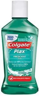 [Prime] 5 Enxaguantes Bucal Colgate Plax Fresh Mint 60Ml | R$ 6