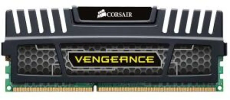 Memoria Corsair Vengeance 4GB (1x4) DDR3 1600MHz Preta, CMZ4GX3M1A1600C9 R$118