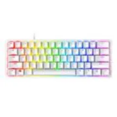 Teclado Óptico-Mecânico Gamer Razer Huntsman Mini, Chroma, Razer Switch Purple, US, Mercury White - RZ03-03390300-R3M1