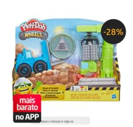 [APP] Conjunto Play-Doh Hasbro Guindaste e Empilhadeira | R$39