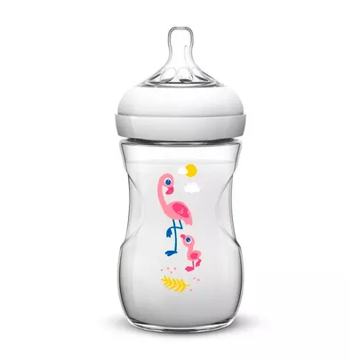 Mamadeira Avent Pétala Flamingo 1+ Meses 260ml 1 Unidade