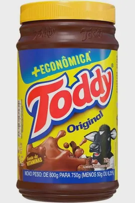 Achocolatado Pó Original Toddy Pote 750g + Econômica