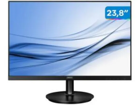 (APP)+(CLIENTE OURO) Monitor para PC Philips Série V8 242V8A 23,8” LED - R$702