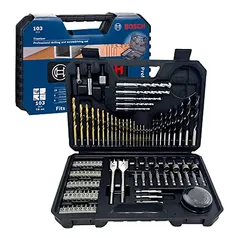 (Prime/Rec)(145,53$ MISSÃO)Bosch Kit de pontas e brocas com 103 peças