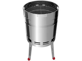 Churrasqueira à Carvão Tramontina TCP 400 - Inox com Grelha | R$ 300