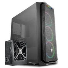 KIT FONTE COUGAR VTE 500W + GABINETE PICHAU GAMING GADIT X RGB | R$560