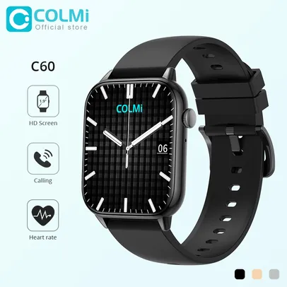 Smartwatch COLMI C60 1.9 polegadas tela cheia bluetooth 