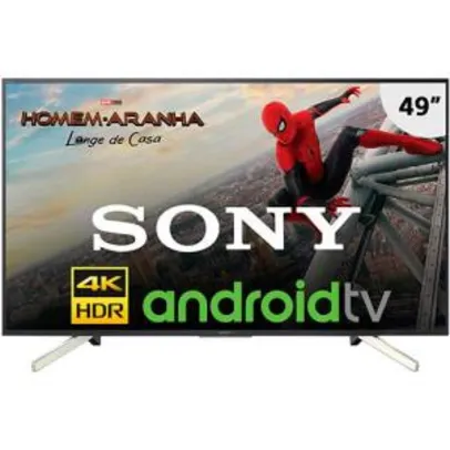 [CC Amer] Smart TV Android LED 49" Sony KD-49X755F Ultra HD 4k | R$2.099