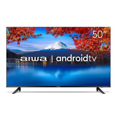 Foto do produto Smart Tv Aiwa 50 Android 4K HDR10 AWS-TV-50-BL-02-A