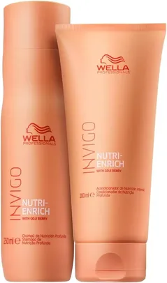 KIT SHAMPOO 250ML E CONDICIONADOR 200ML ENRICH - WELLA