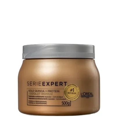L'Oréal Professionnel Serie Expert Absolut Repair Gold Quinoa + Protein - Máscara Capilar 500ml | R$94